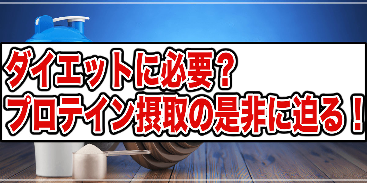 ダイエットの敵か味方か!?プロテインのメリットとデメリットについて