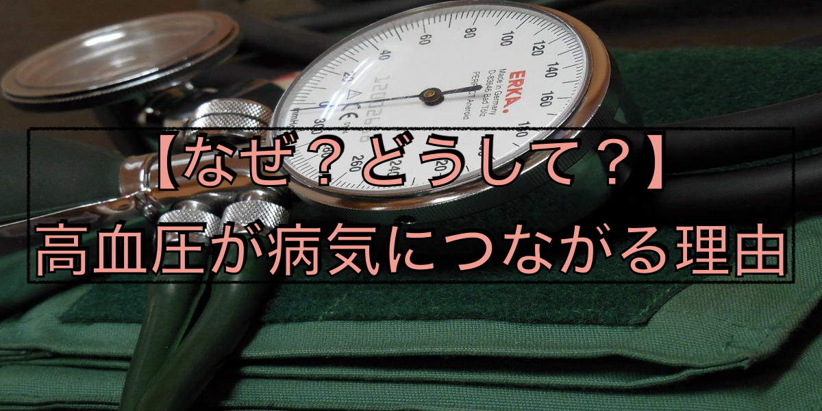 【なぜ?どうして?】高血圧が病気につながる理由