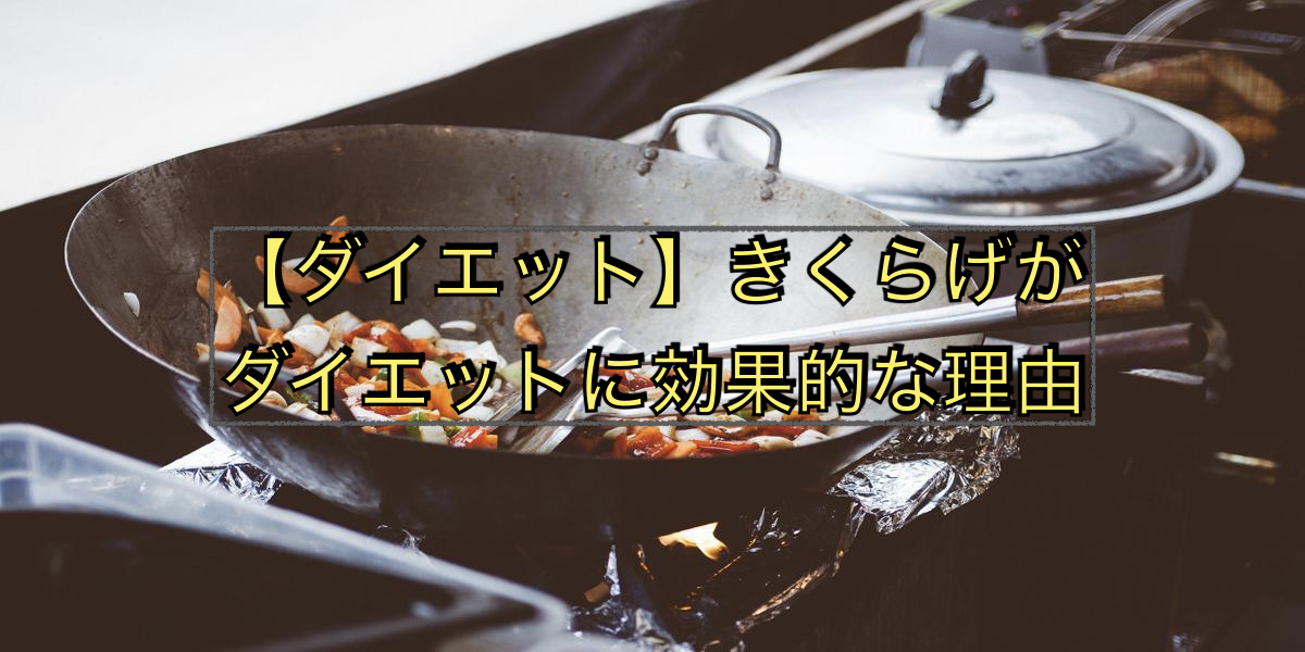 【ダイエット】きくらげがダイエットに効果的な理由