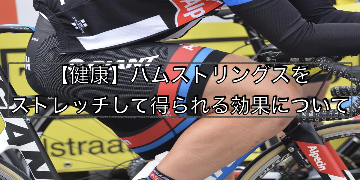 【健康】ハムストリングスをストレッチして得られる効果について