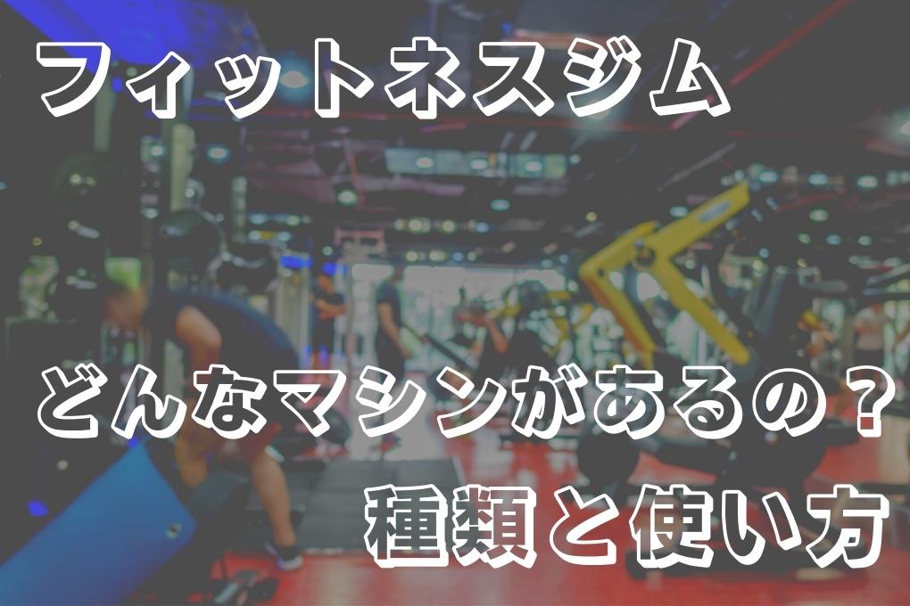 スポーツジムで使用できるマシンの種類と鍛えられる部位