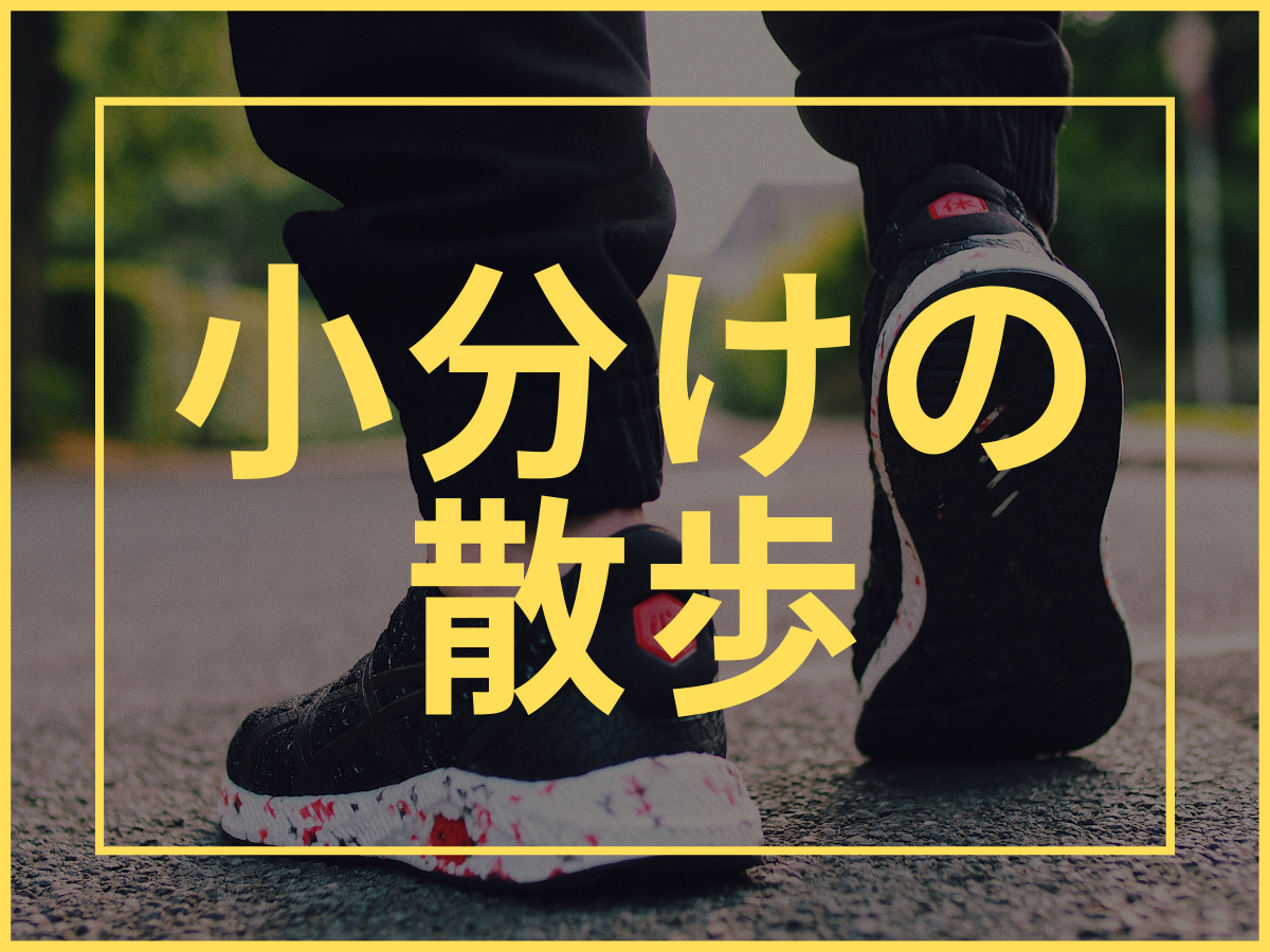 【ダイエットに困ったときはコレ】ダイエット中の有酸素運動は「小分けの散歩」で行おう!