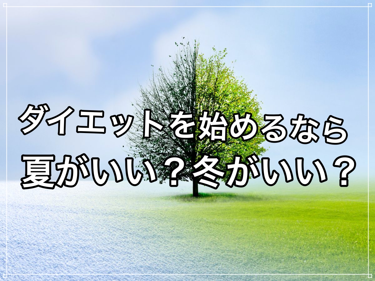 ダイエットに適した季節は夏?冬?